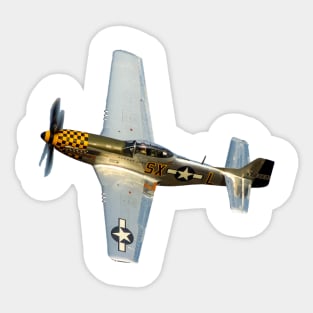 P-51D Mustang Turning Sticker